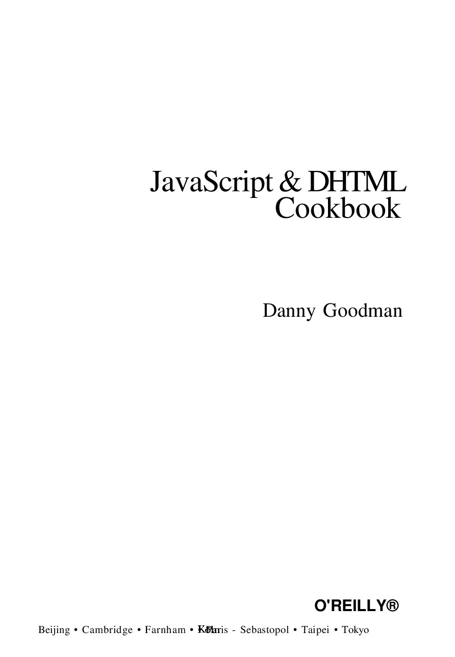 javascript-dhtml-cookbook